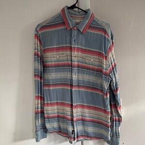 Men's Faherty Brand size Large Striped Button-Up Shirt